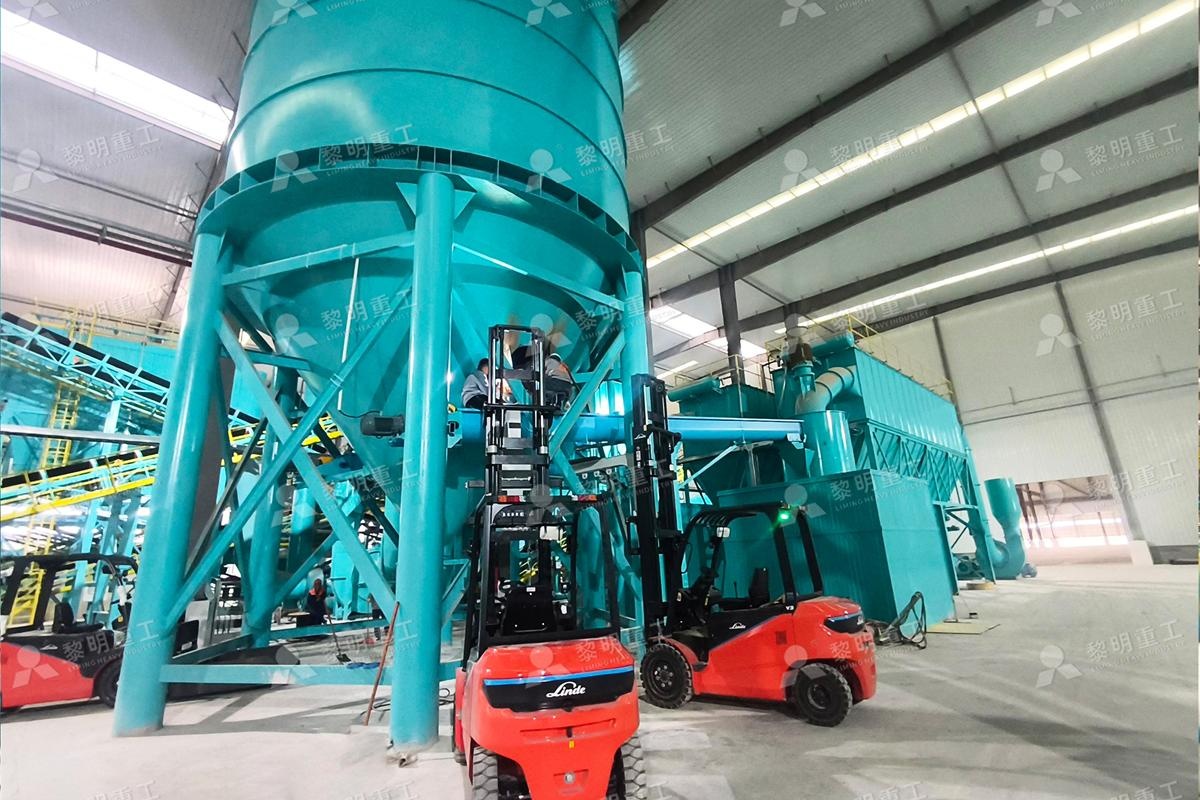 MW ring roller mill working site of 60000 TPY barite ultra-fine grinding line